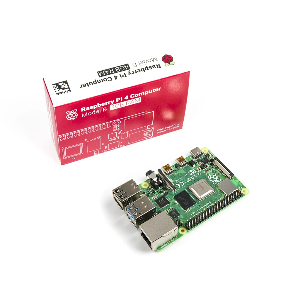 4GB E14 Version Raspberry Pi 4 Model 4B BCM2711 Quad-core Cortex-A72 1.5GHz 4GB RAM with Dual Band WIFI Support POE