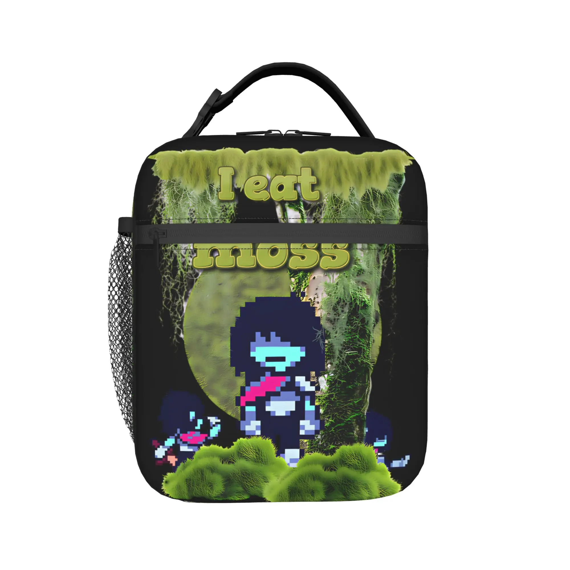 I eat moss  Kris Deltarunes  Insulated Lunch Bags Thermal Bag Reusable,Meal Container  High Capacity Tote Lunch Box