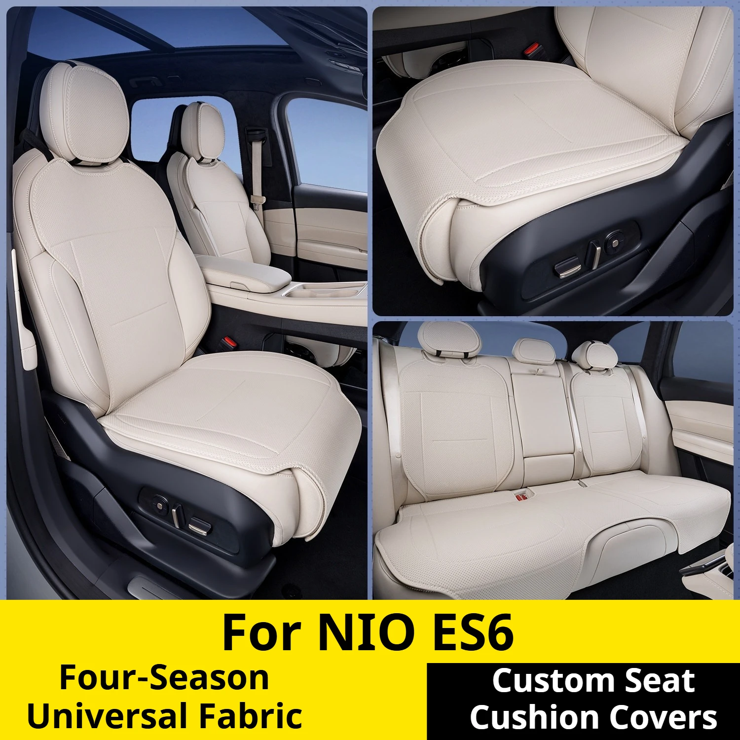 For NIO ES6 Four‑Season Universal Seat Covers Cushion Protector Interior Modification Auto Accessories