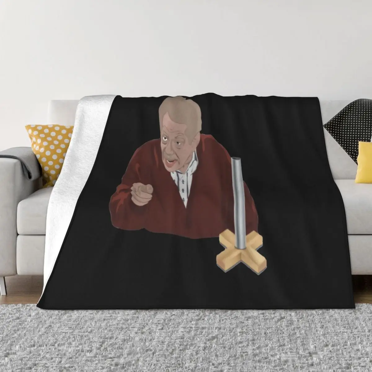 Festivus Frank Costanza Unisex Funny Seinfeld Gift Jerry Stiller Science Present Throw Blanket