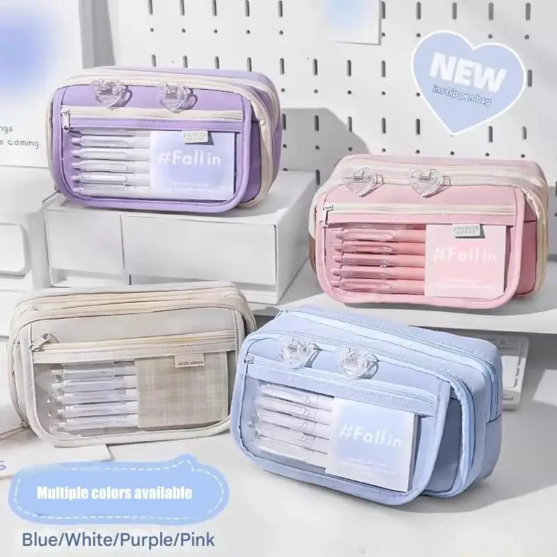 Pencil Case School Supply With Large Capacity And Modern Design Essential Souvenir for School Starting