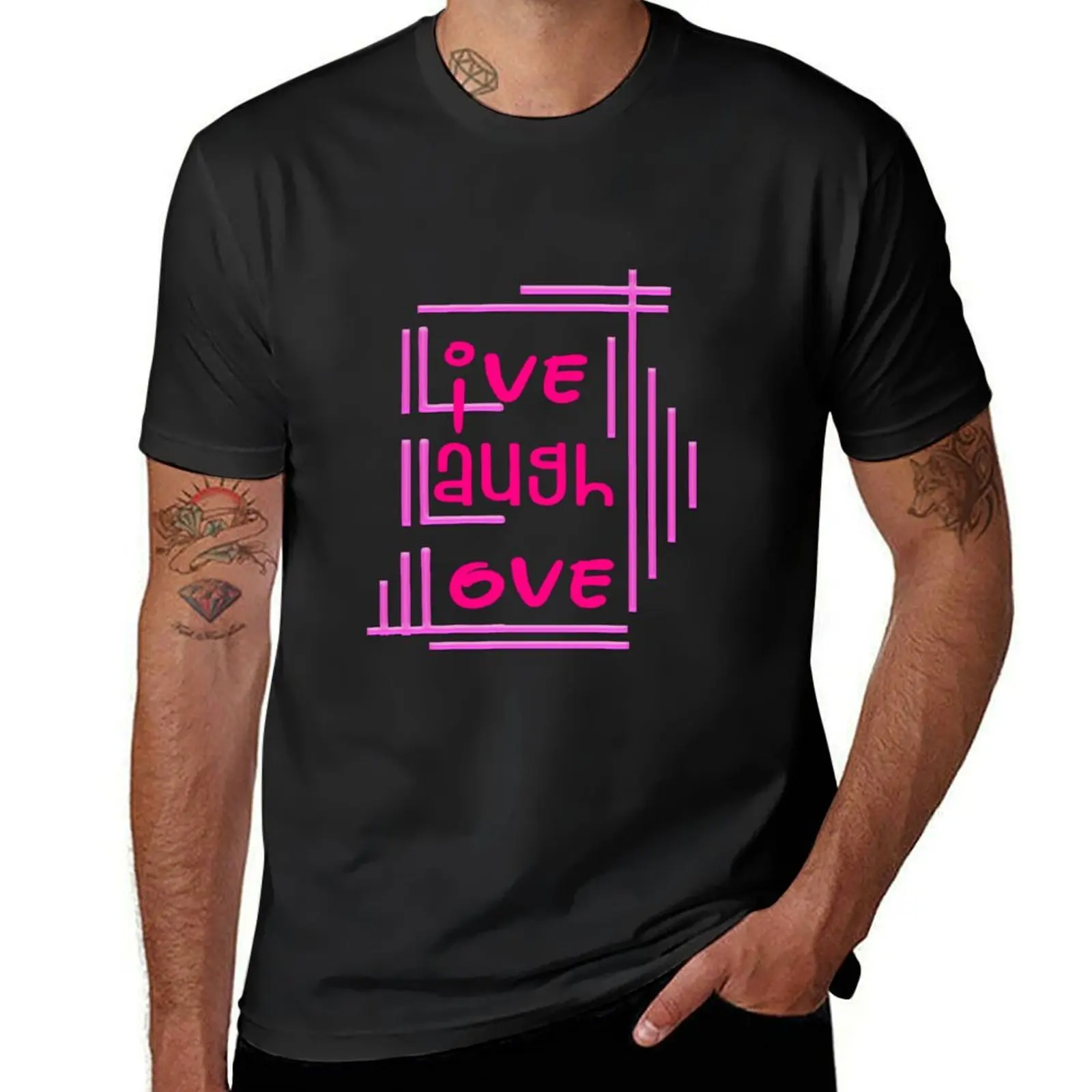 

Celebrate Love in Style: live,laugh,love T-Shirt graphics sublime cute tops men workout shirt