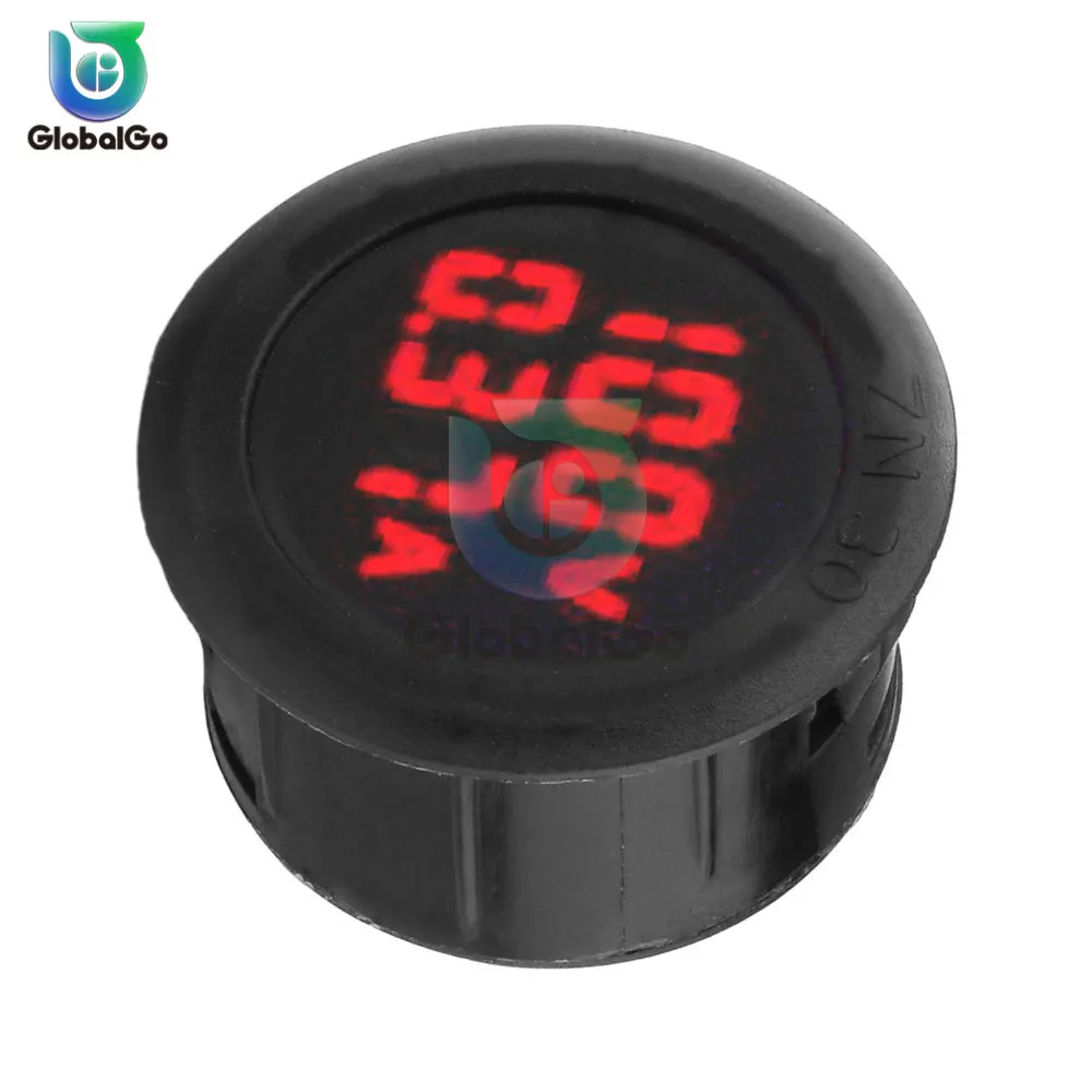 DC100V 1A 10A 50A 100A Digitale Voltmetro Ammetro Circolare Voltmetro per Auto Volt Detector Tester Pannello di Monitor