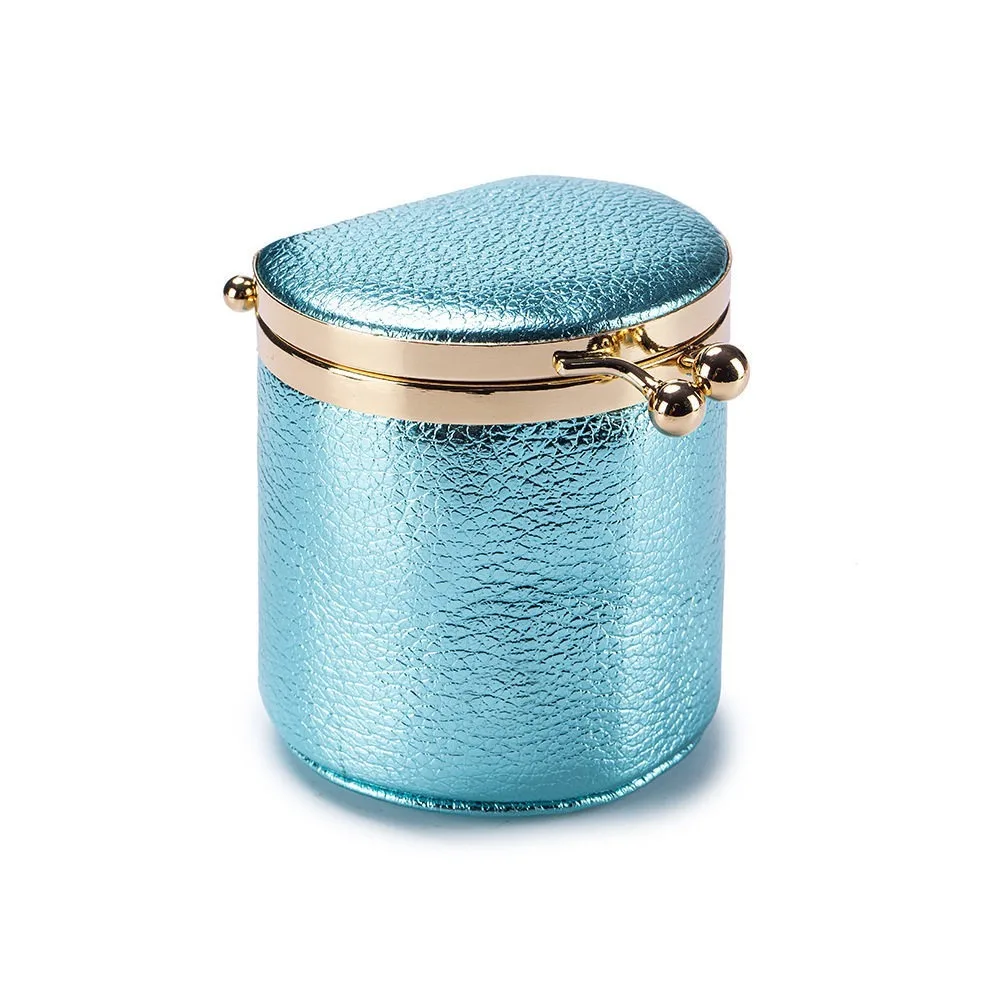 Exquisite Leather Kiss Lock Bag Small Size Luxury Texture Coin Purse Mini Clutch Jewelry Storage