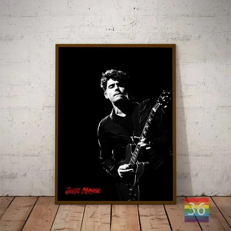 John Mayer Singer Rock Music Poster Canvas Printing American Rock Singer John Mayer Wall Art Picture Fans Home Decoration Gift