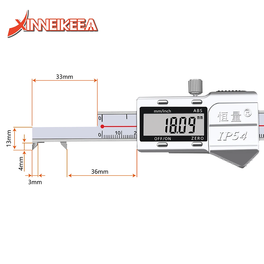 Imagem -05 - Precisão Inner Groove Largura Digital Display Caliper Especificação 3150 mm 3200 mm 4300 mm Adequado para Medição do Sulco Alta