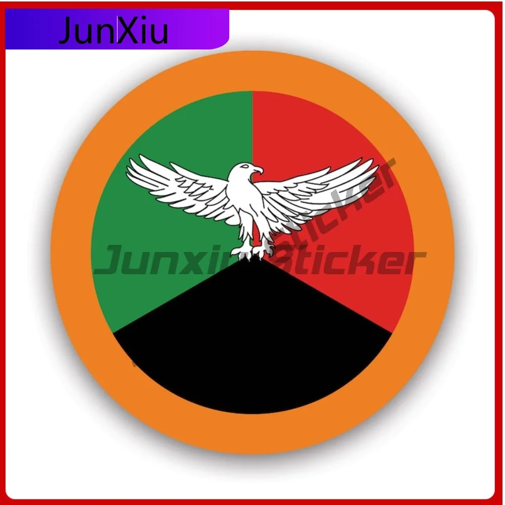 

Zambian Roundel Sticker Waterproof Outdoor Decals Cute Laptop Waterproof Vinyl Decal For Outdoor Safety Warnings High Quality