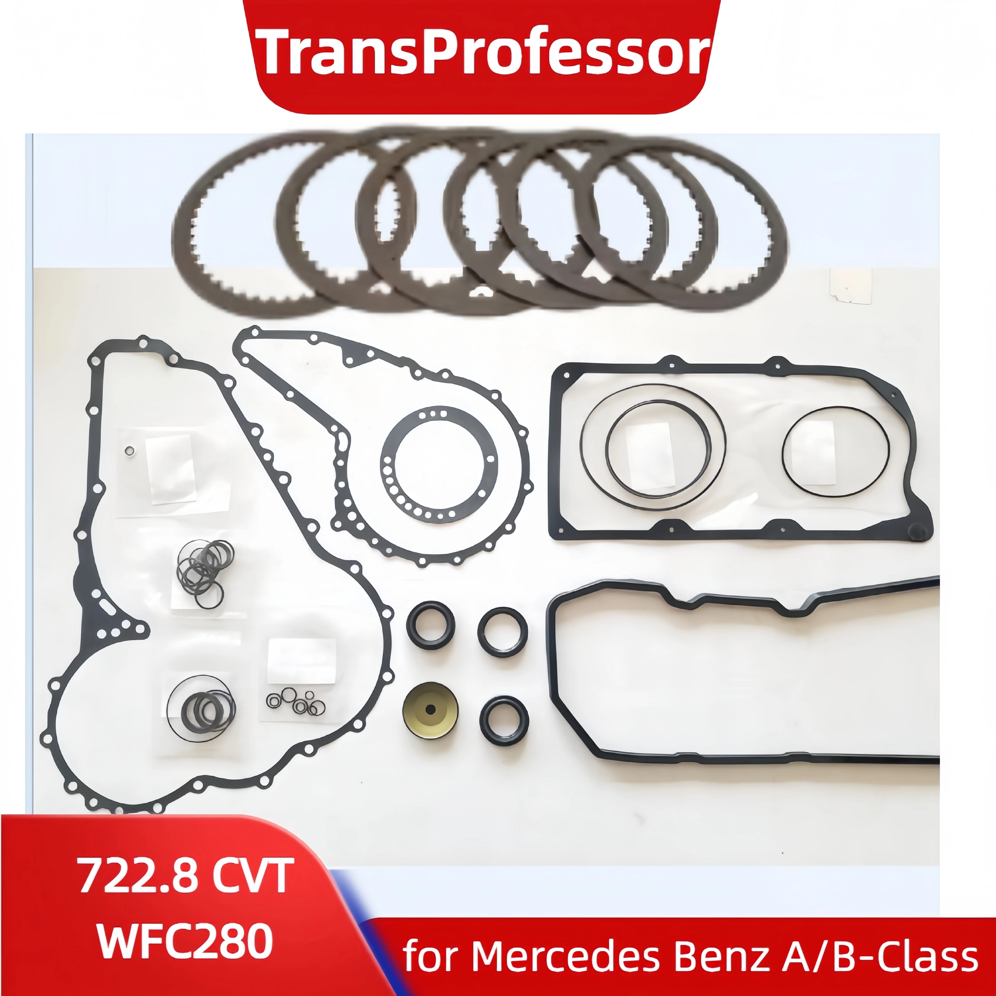 Transprofessor 722.8 CVT Auto Transmission Seal Kit Friction Plate Overhaul Repair Kit For Mercedes Benz A-Class B-Class 04-up