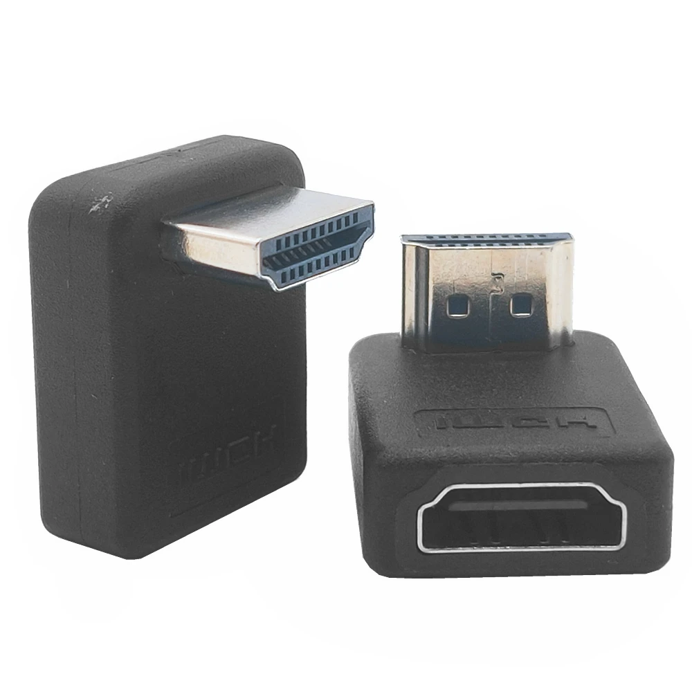 

For Elbow 90 Degree HDMI-Compatible Male-to-Female Gold-Plated Interface Corner L-Shaped Version 1.4 HD Video Converter