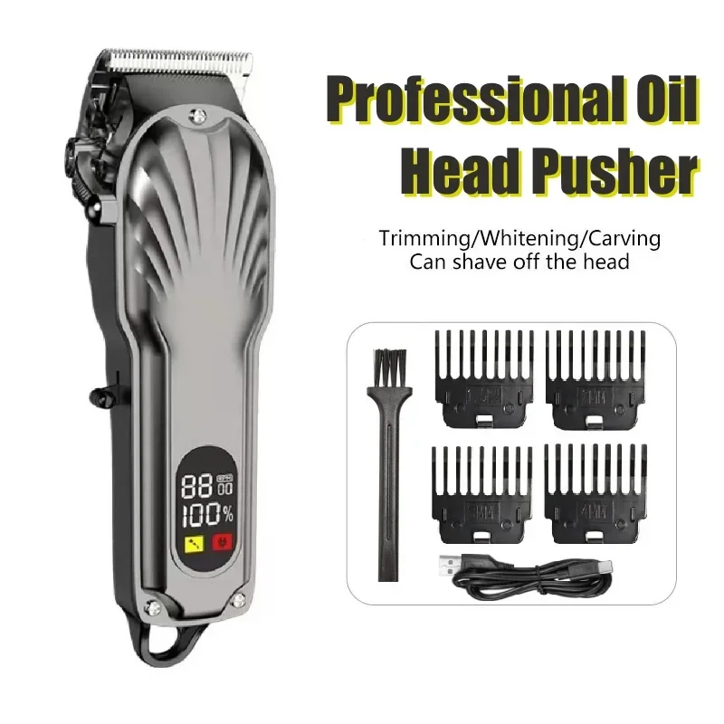 Electric Hair Clipper UBS Rechargeable Cordless Beard Trimmer Men Powerful Electric Hair Clipper Trimming Tool