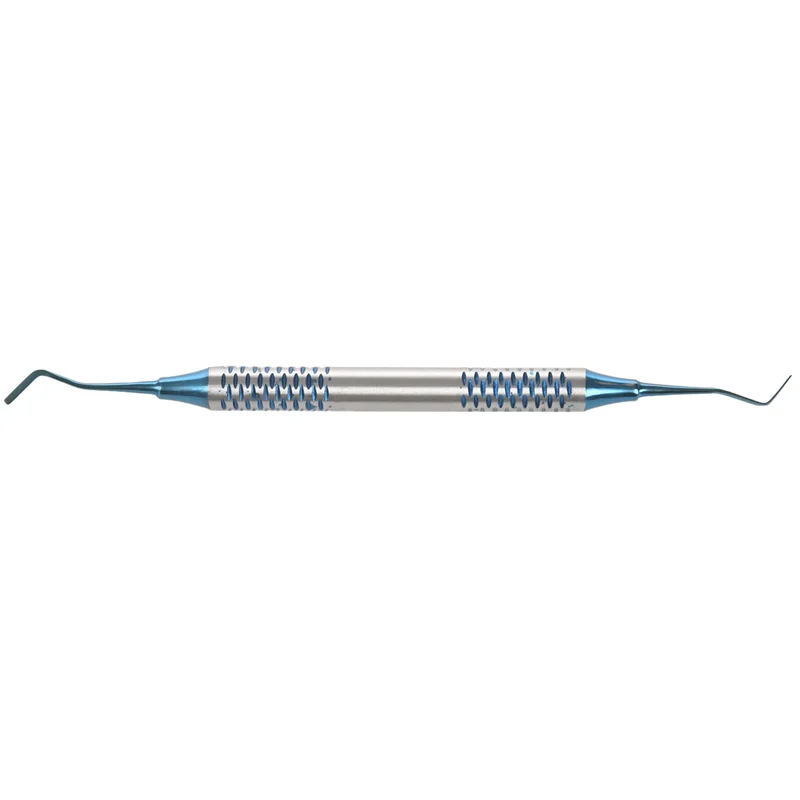 

36Pcs Composite Resin Filling Spatula Titanium Plated Head Resin Filler Set Thick Handle Restoration Set(Blue)