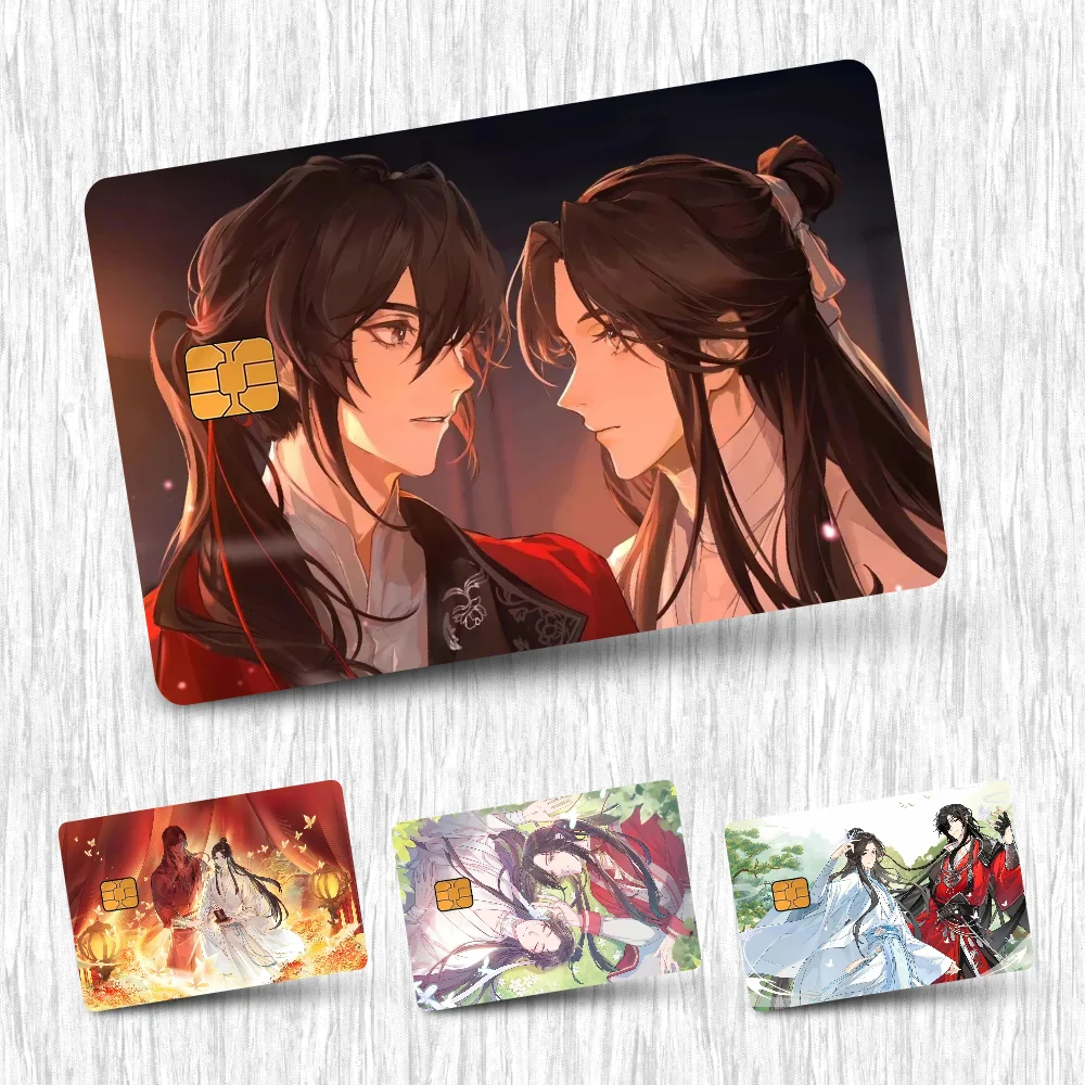 Heaven Official's Blessing Card Stickers Credit Card DIY Card Protector Stickers Waterproof Film Skin Cover
