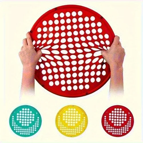 Ejercitador de mano portátil, red de resistencia elástica de silicona de 35,5 cm, tres colores disponibles, equipos de entrenamiento en el hogar, sin batería