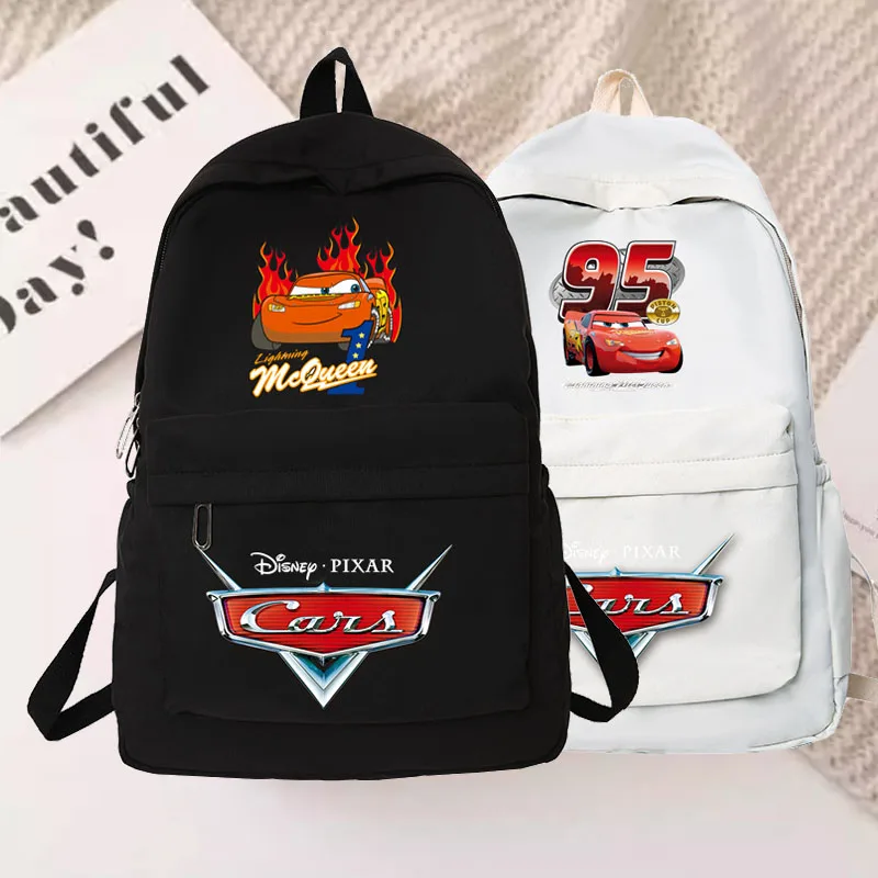 Cars Pixar Rains McQueen Cartoon Backpack, Bookbag for Boys, Student, Teenager, Children, Backpacks for Youth, 2024