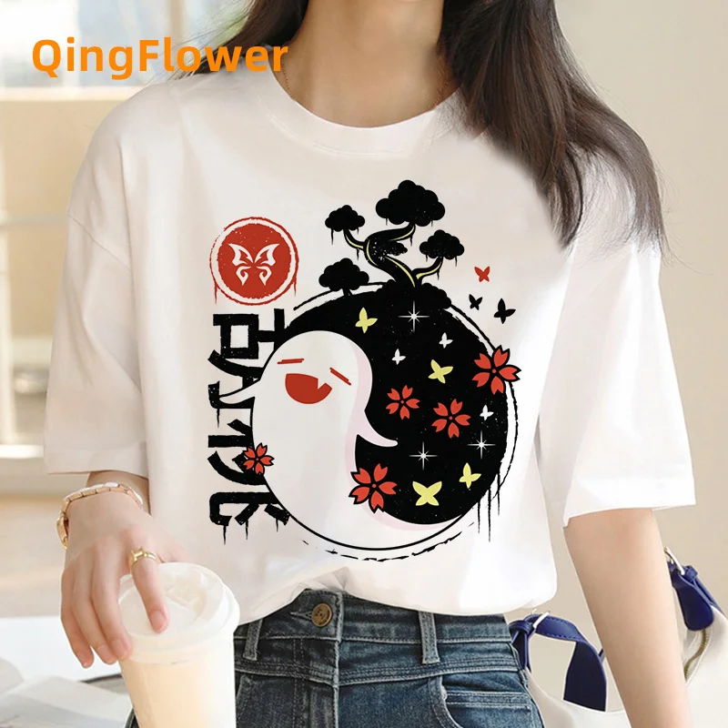 Genshin Impact Impack tshirt t-shirt women grunge white t shirt aesthetic anime 2022 clothes t shirt manga aesthetic