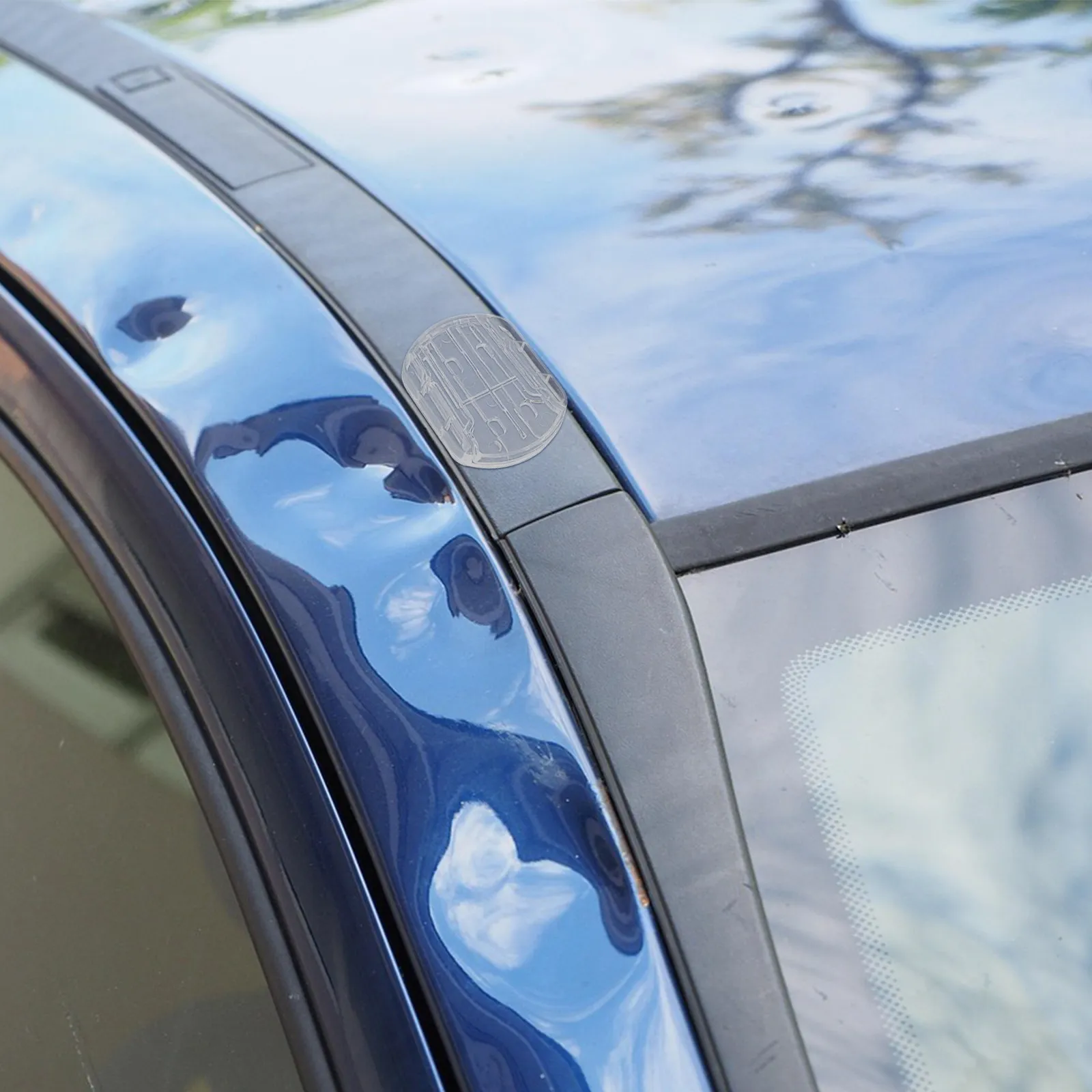 4Pcs Car Roof Ornament Stand Adhesive Universal Base for Exterior Automotive Decorations Secure Locking System All Season