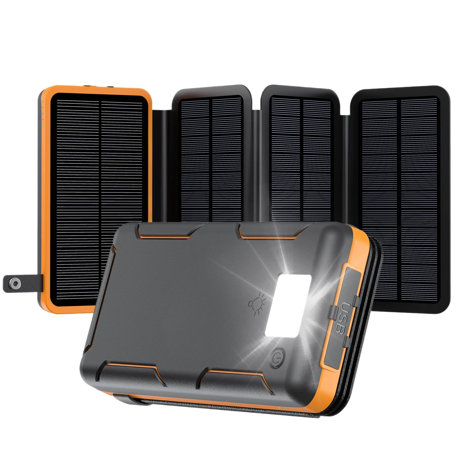 New 25000mAh Bestselling Solar Powered Mobile Power Bank Wholesale High Capacity Waterproof Portable Charger