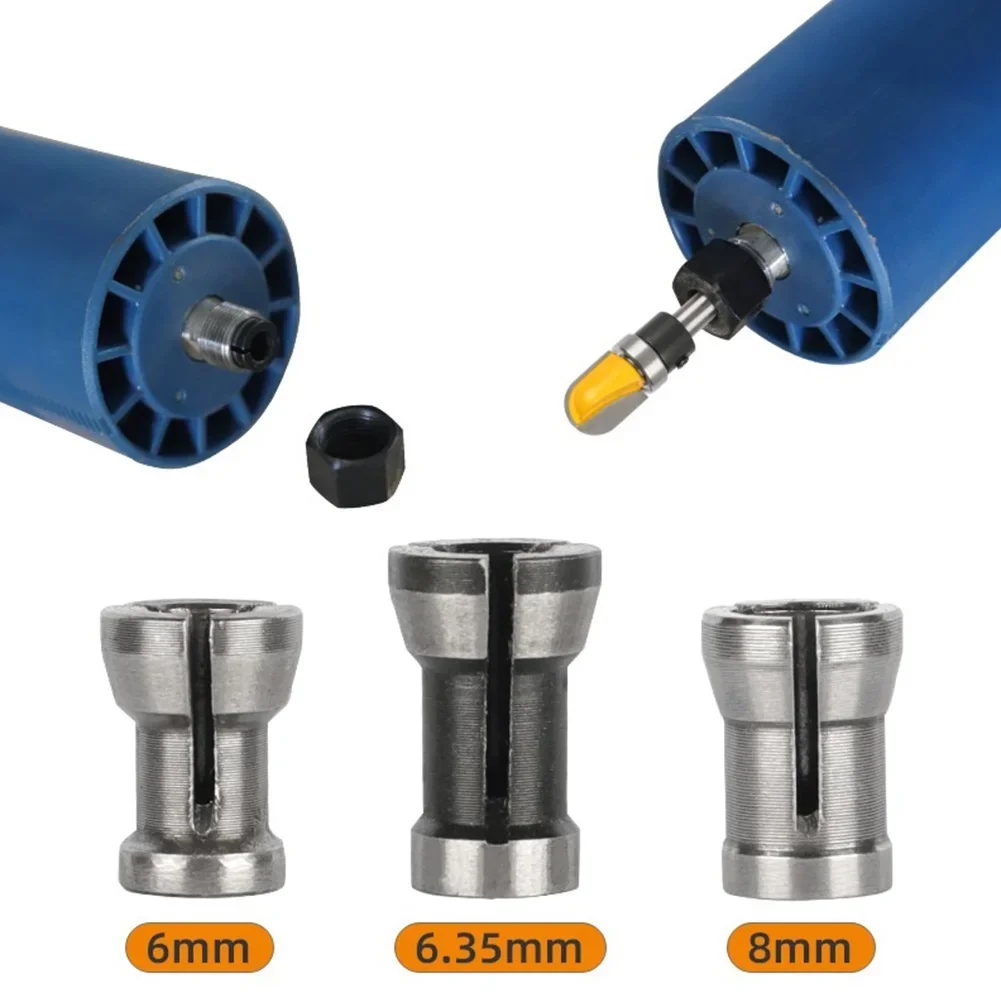 1/3pcs 6/6.35/8mm Collet Chuck High Precision Adapter Engraving Trimming Machine Router Milling Cutter Collet Chuck Power Tools