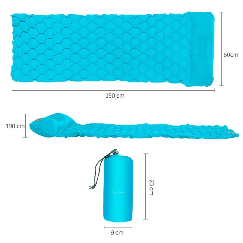 Waterproof Camping Sleeping Mat Portable Mini Inflatable Mattress Ultra-light Nylon Tent Sleeping Bag For Camping Hiking