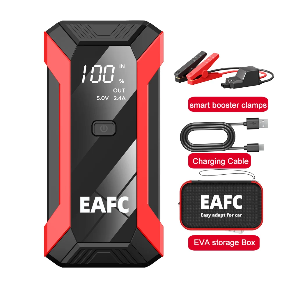 EAFC 3000A Auto-Starthilfe, leistungsstarke Powerbank, Autobatterie-Booster, 12V Auto-Startgerät für Benzin 6.0L, Diesel 4.0L – Detail 3