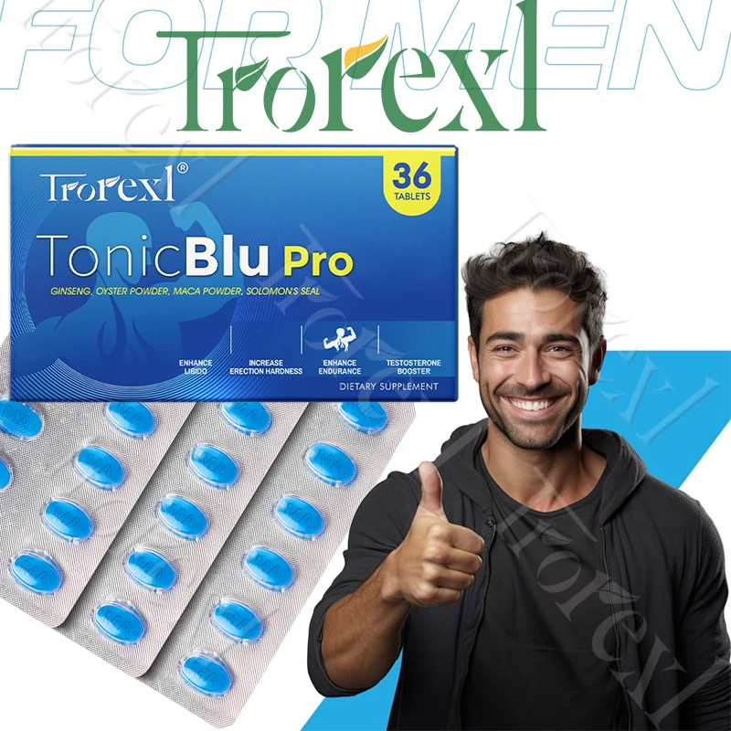 36-360 piezas de pastillas azules, suplemento masculino con ostras y ginseng naturales, resistencia y resistencia, mejora el rendimiento