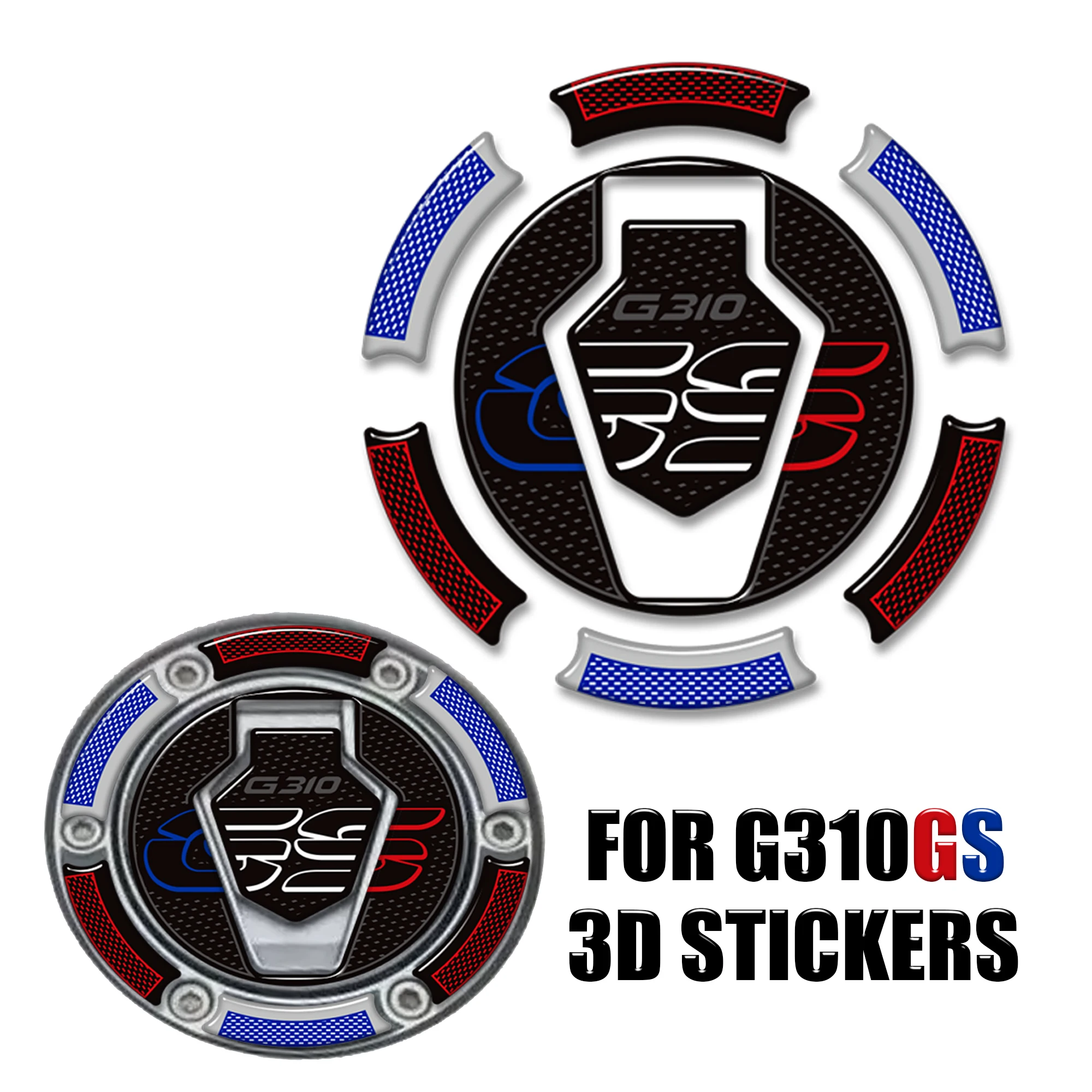 

G310GS Compatible with BMW G310gs Adventure ADV Bike Tank Pad Gas Fuel Oil Knee 3D Adhesive Stickers Decals Protection2017-2025