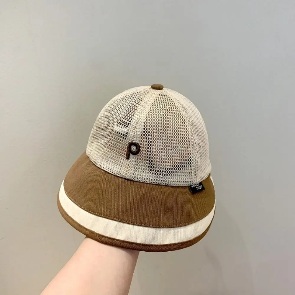 

New Mesh Fisherman Hat Letter Large Visor Sun Block Hat Breathable Sun Hats