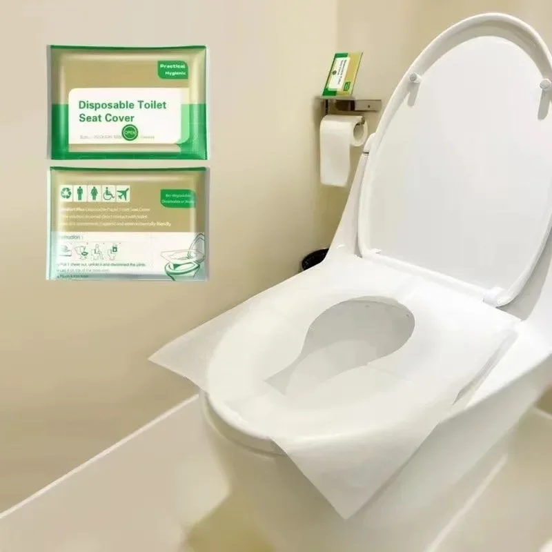 1-10 Disposable Flushing Dissolve Toilet Seat Cover Portable Travel Camping Hotel Degradable Eco-Friendly Toilet Accessories