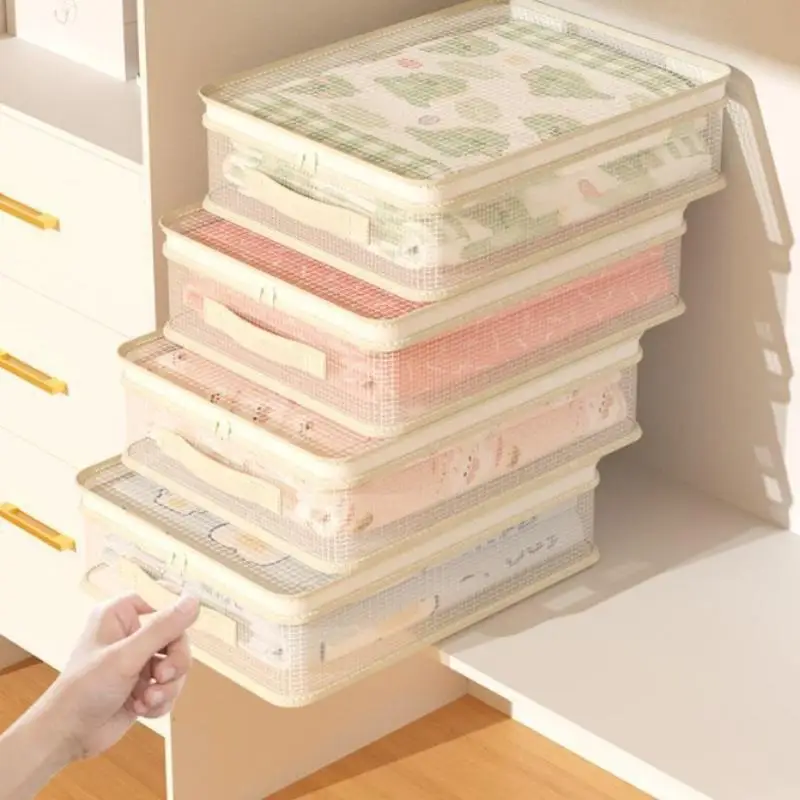 

Прозрачная упаковочная коробка из ПВХ для постельного белья и одежды, водонепроницаемые пылезащитные мешки для хранения одеял и простыней