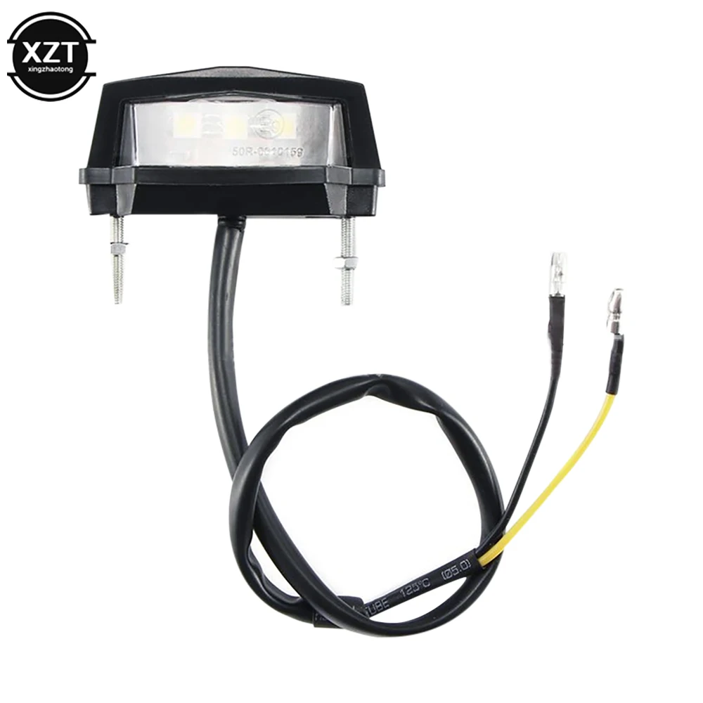 2022 New Fashion12V Luce targa moto LED Luce targa moto impermeabile