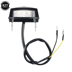 2022 New Fashion12V Motorcycle License Plate LED light Waterproof Motorcycle License Light