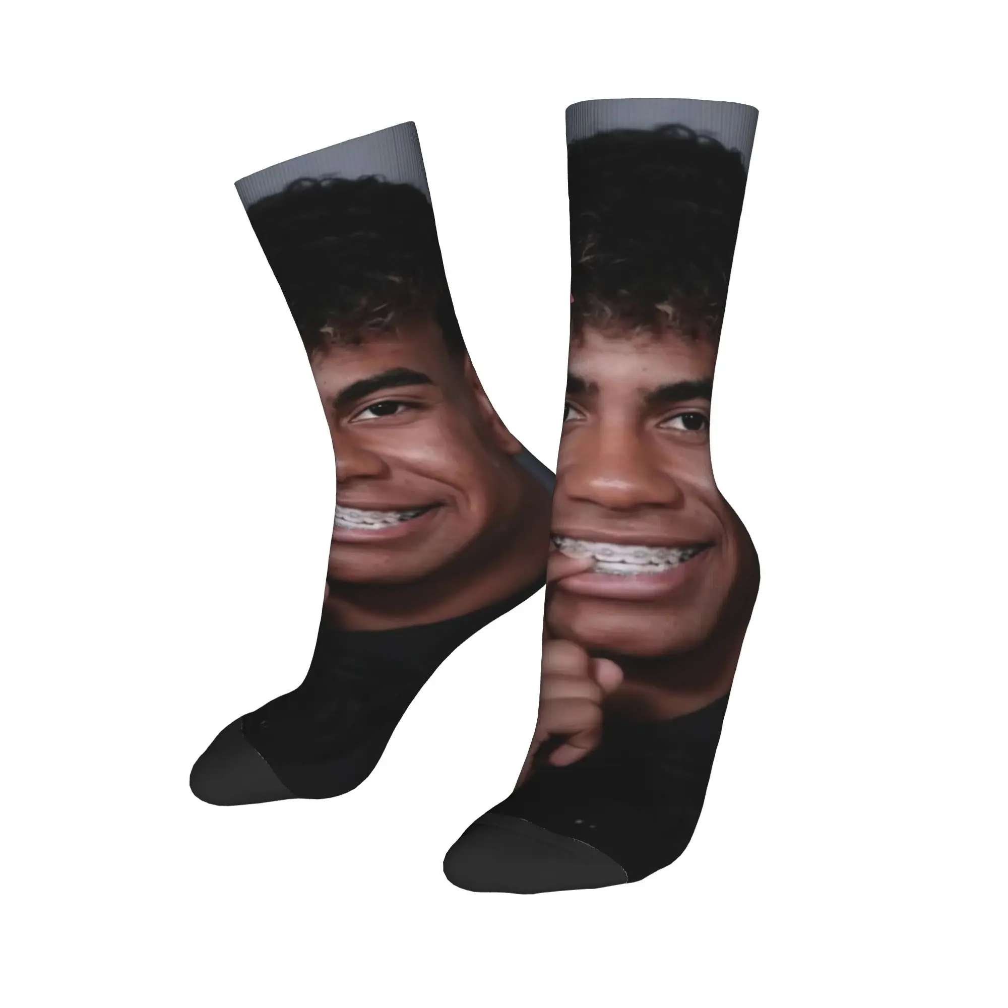Lamine Y-Yamal Football Soccer Socks Men Women Fashion  Socks Crazy Spring Summer Autumn Winter Middle Tube Socks