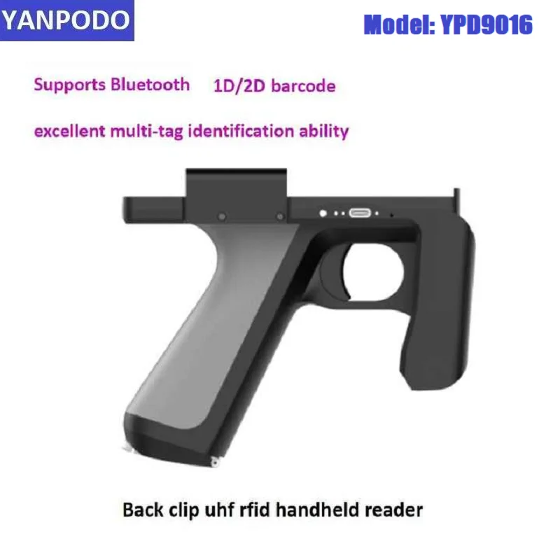 IMPINJ R2000/E710 Handheld Android-systeem BT 2D UHF RFID-lezer Lange afstand 1-7m voor magazijnkleding parkeerbeheer