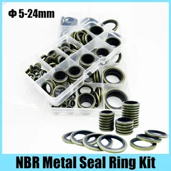 Bonded Seal Sealing O Ring Öl ablass schraube Kombinierte Dichtung scheibe Set Sanitär dichtung Öl beständiger Gummiring für Sumpf stopfen