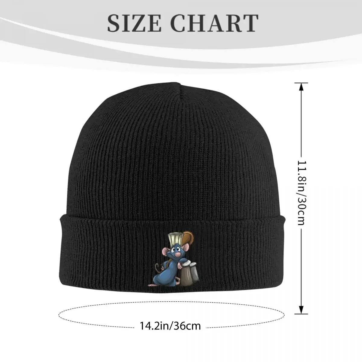 Remy Ratatouille Warm Knitted Cap Hip Hop Bonnet Hat Autumn Winter Outdoor Beanies Hats for Men Women Adult