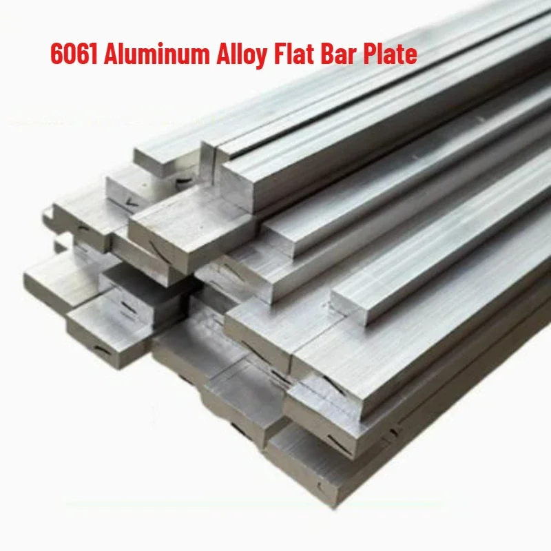 1 Stück 6061 Aluminium-Flachstahlplatte, 12-25 mm dick, 12-60 mm breit, CNC-Metallbearbeitung, Automobilbau, Länge 500 mm – Detail 1