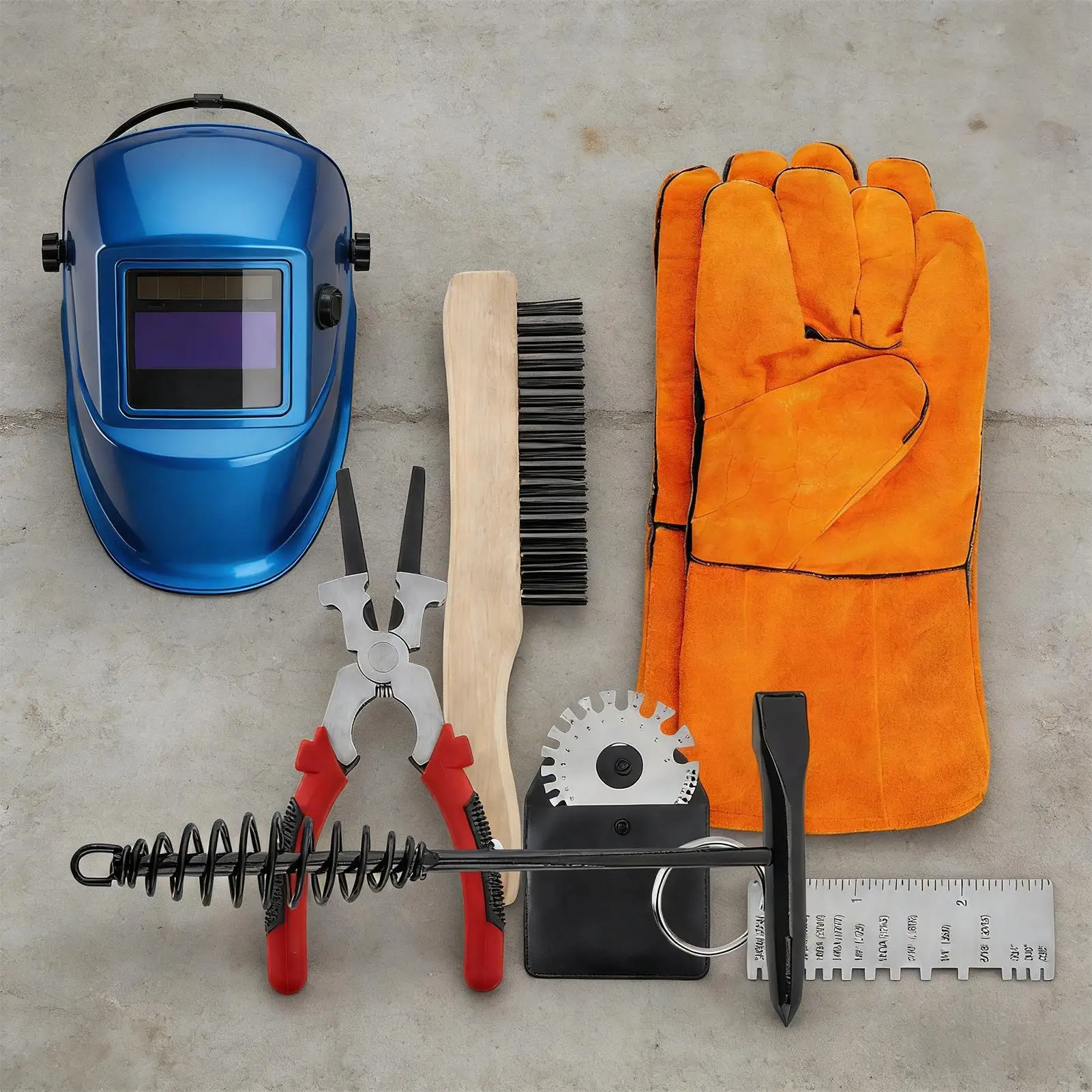 Welding Tool Kit Soldering Splatter Cleaner Tools Slag Removal Set for Electronics Soldering Automotive Welding Industry Crafts