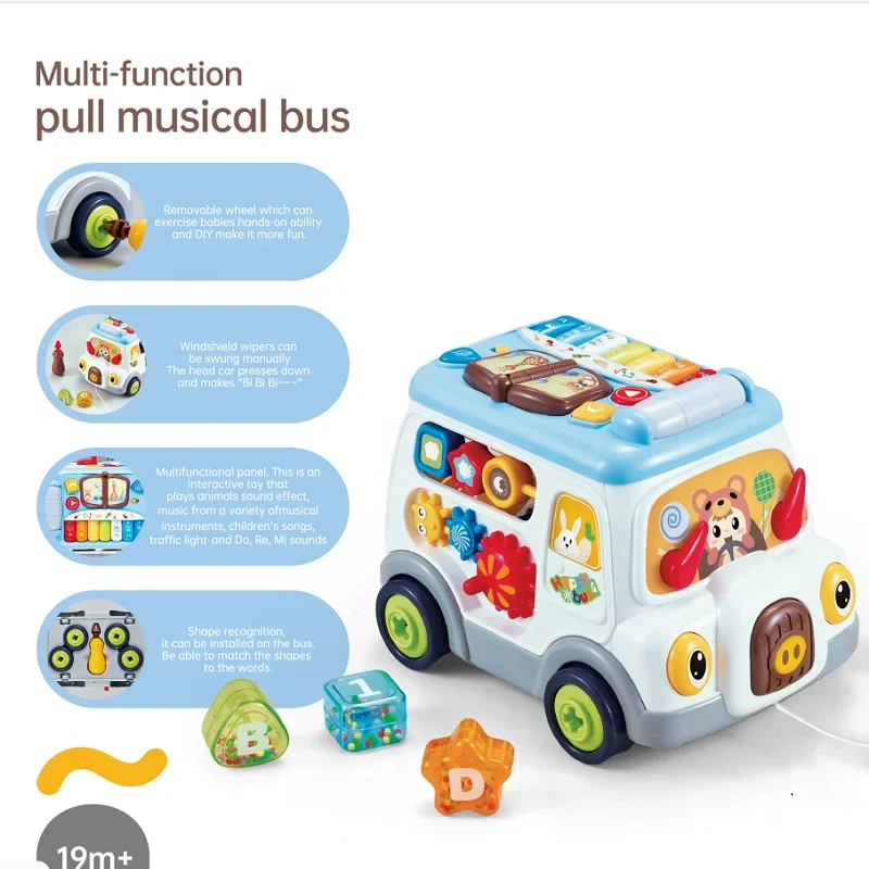 Kids' Interactive Music Bus with Various Functions