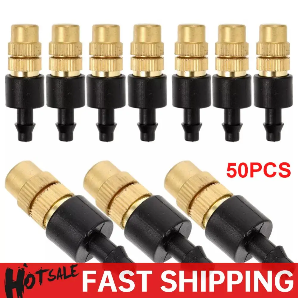 

50 шт. насадки для запотевания, регулируемый садовый шланг, спринклерная головка, капельницы для орошения, распылительная насадка, садовые принадлежности