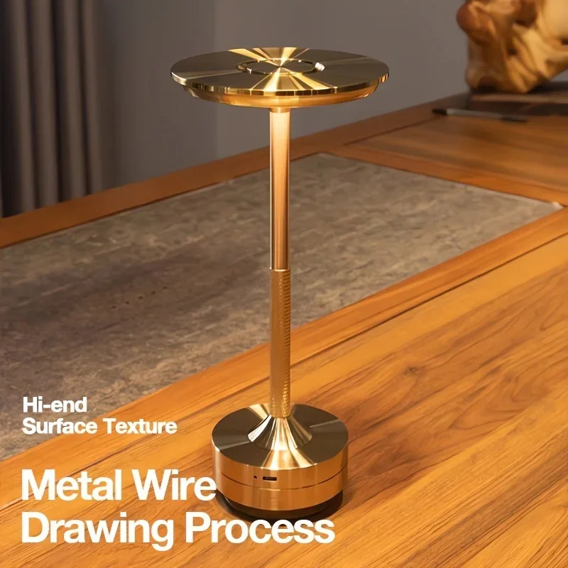 005 Crystal Bar Decoration Table Lamp Bedroom USB Rechargeable Outdoor Table Lamp Atmosphere Restaurant Touch LED Night Light