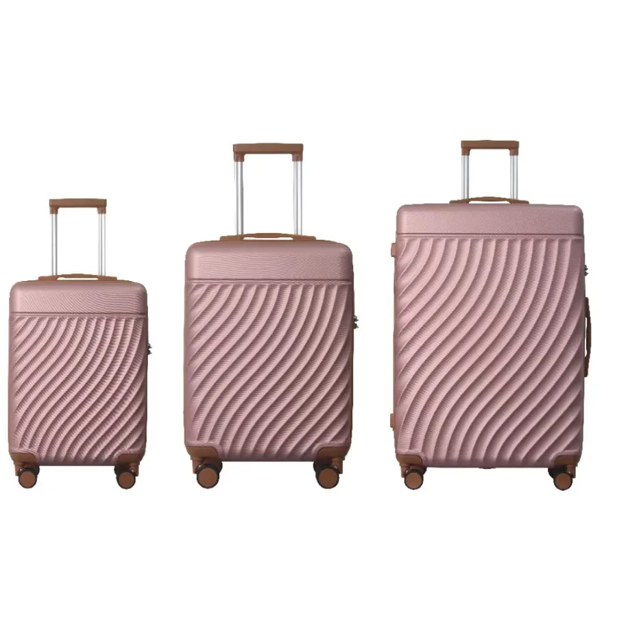 Luggage Sets ABS Hardshell 3pcs Luggage, Lightweight Durable Suitcase Sets Spinner Wheels Suitcase With TSA Lock 20''24''28'' A