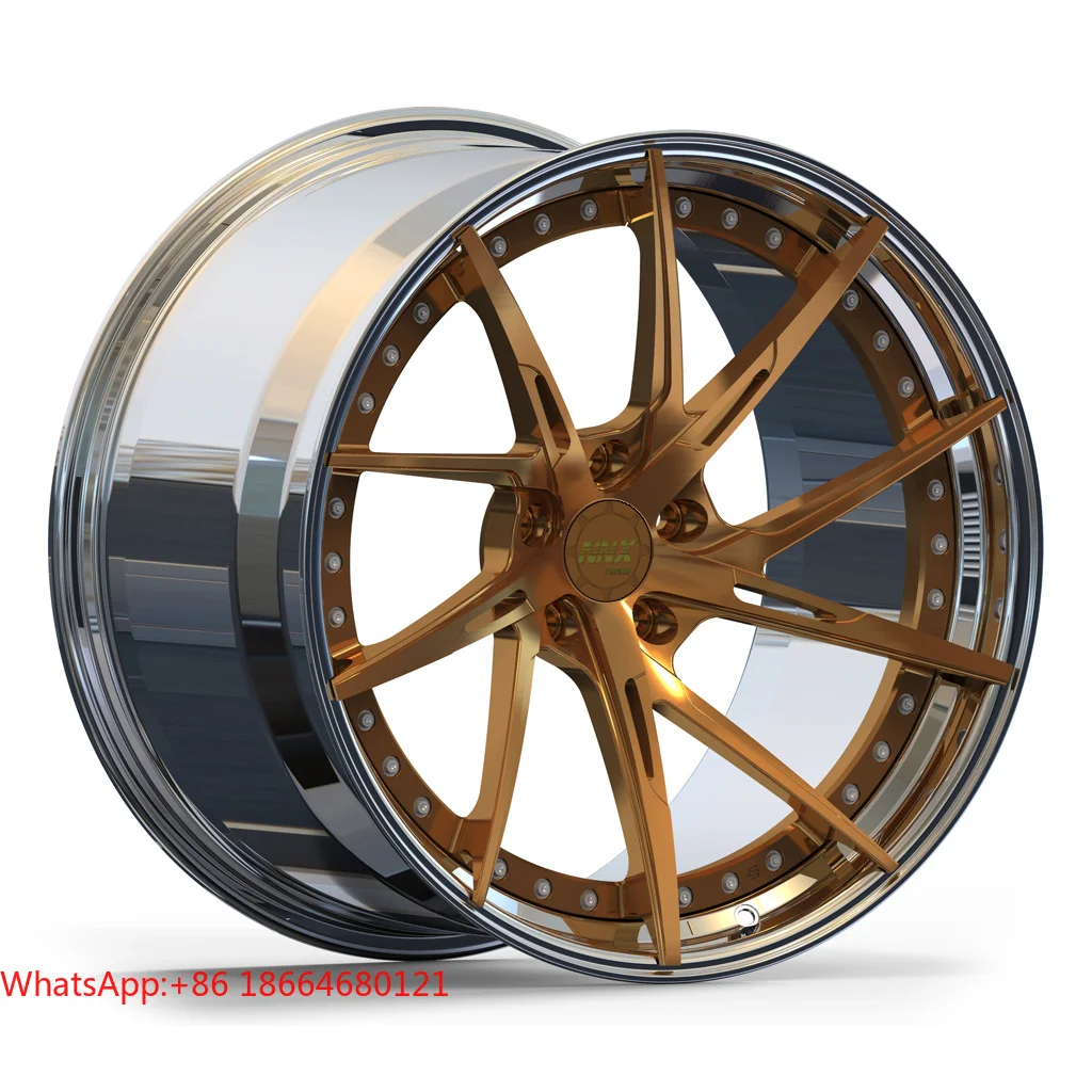 17-21 Inch Aluminum Forged Car Wheels Brushed Bronze 5x120 5x114.3 PCD CustomW205,W213,W166,X156,W257