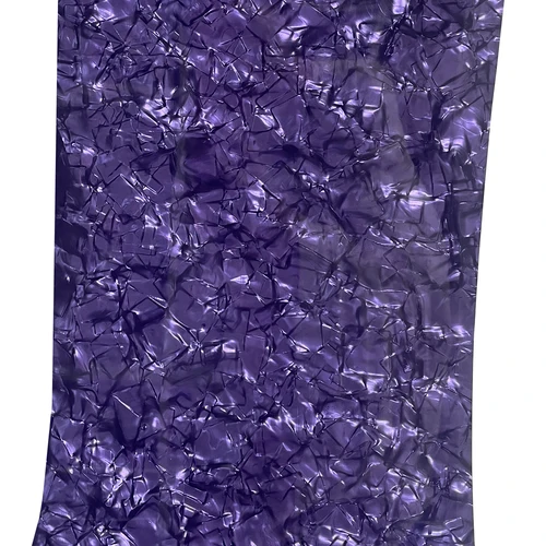 Imagen 2 del producto Envoltura de tambor DIY, hoja de celuloide púrpura de diamante de 0,50mm, instrumento Musical, hoja decorativa
