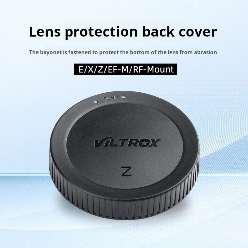 viltrox lens front and rear covers are suitable for 23mm/33mm/56mm/67mm/72mm/85mm/24mm/35mm/50mm/13mm lenses