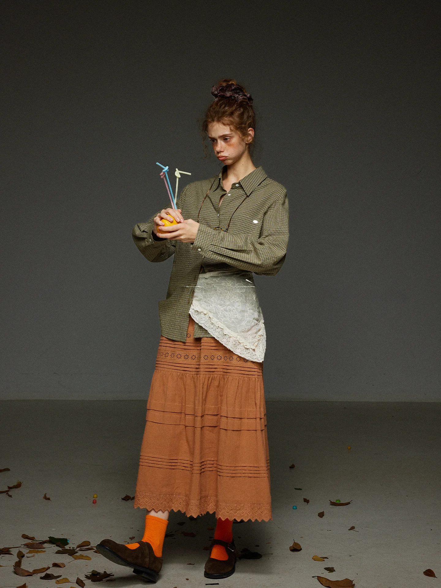 

TNIT Retro Loose Long Sve irt Women's Casual Classic Plaid Commute Coat Breathable Comfortable Chinese Brand Faion