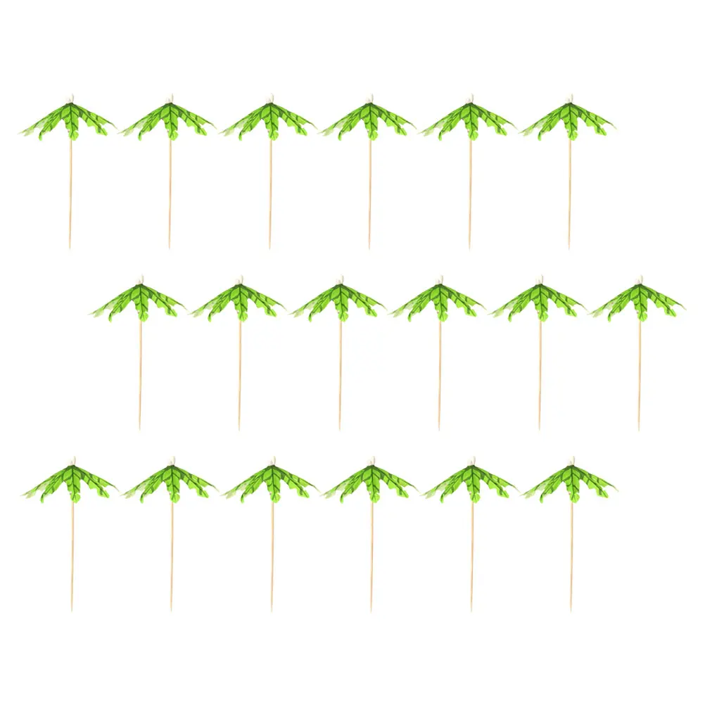 

20pcs Decorative Picks Cocktail Party Fruits Drinks Sticks Disposable Food Bars High Grade Safe Practical Lightweight Easy