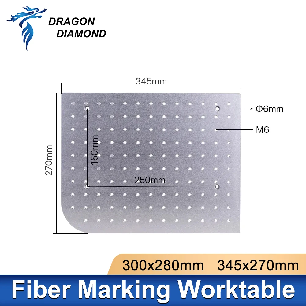 Fiber Marking Worktable Aluminum Working Platform 320*280mm/345*270mm For Co2 Fiber Laser Marking Machine