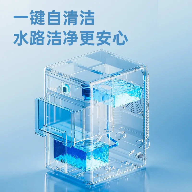 Commercial ice machine small stall dedicated automatic ice cube household integrated bottled water