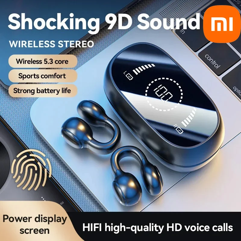 

Xiaomi M47 Bone Conduction Sports Earphones 5.3 Bluetooth Noise Cancelling Earphones with Digital Display