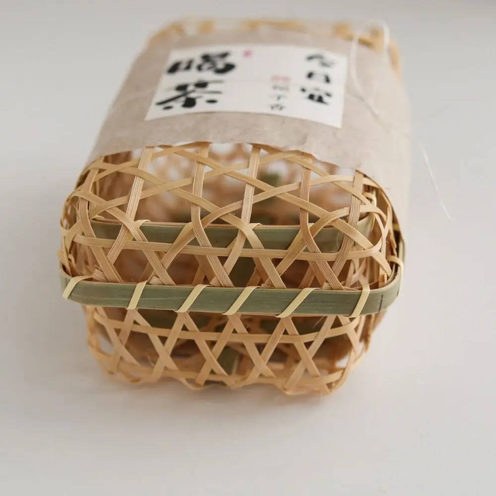 Portable Bamboo Packaging Gift Box Natural Vintage Hand Gift Basket Hand Woven Eco Friendly Food Basket Mid-autumn